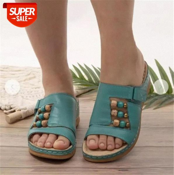 summer 2021 women outdoor open toe sandals vintage anti-slip breathable velcro wedges slipper fashion string bead shoes #vb9e, Black
summer 2021 women outdoor open toe sandals vintage anti-slip breathable velcro wedges slipper fashion string bead shoes #vb9e, Black