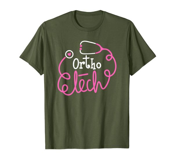 ortho tech orthopedic technologists ortho technicians t-shirt, White;black