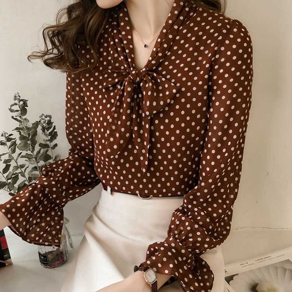 fashion woman blouses long sleeve blouse women 3xl 4xl plus size women v-neck dot chiffon blouse shirt clothes c900 210602, White
fashion woman blouses long sleeve blouse women 3xl 4xl plus size women v-neck dot chiffon blouse shirt clothes c900 210602, White