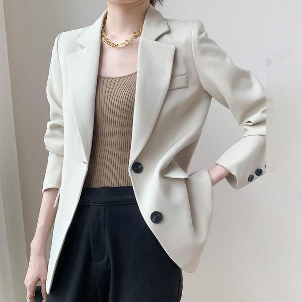 women's suits & blazers suit jacket autumn 2021 korean style beige small, White;black
women's suits & blazers suit jacket autumn 2021 korean style beige small, White;black