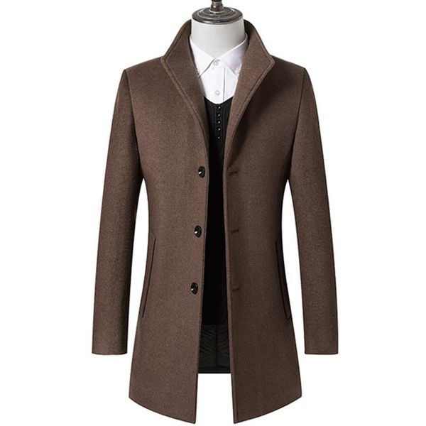 men's wool & blends fashion leisure coat jackets autumn winter cashmere male thick lapel trench windbreaker, Black
men's wool & blends fashion leisure coat jackets autumn winter cashmere male thick lapel trench windbreaker, Black