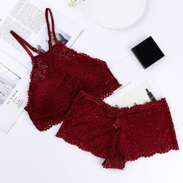bras sets female bra set women push up beauty back lace wrapped chest underwear, Red;black
bras sets female bra set women push up beauty back lace wrapped chest underwear, Red;black