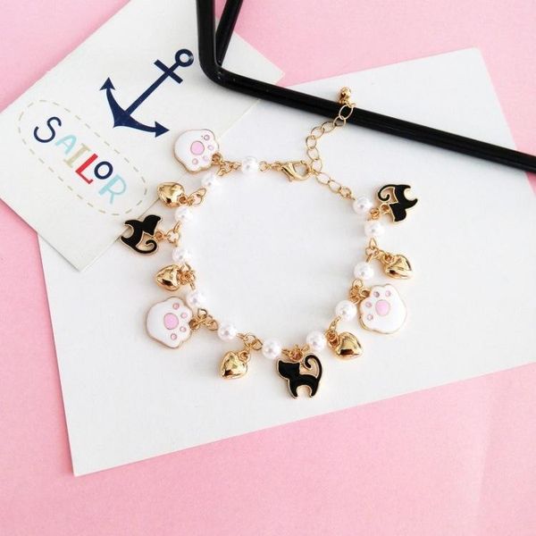 link, chain korean japan cartoon cat heart sweet cute & link bracelets girls woman fashion jewelry gifts summer holiday-ybybl011f, Black
link, chain korean japan cartoon cat heart sweet cute & link bracelets girls woman fashion jewelry gifts summer holiday-ybybl011f, Black