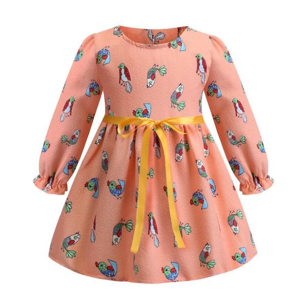 girl's dresses o-neck long sleeve casual fashion flowers print a-line knee length cartoon girl, Red;yellow
girl's dresses o-neck long sleeve casual fashion flowers print a-line knee length cartoon girl, Red;yellow