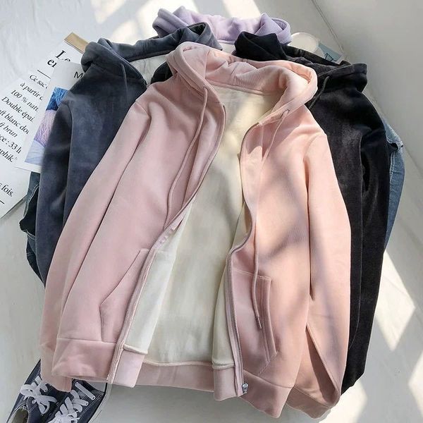 women's hoodies & sweatshirts winter sweatshirt women movement white hooded plus velvet thick zipper up hoodie casual oversiz, Black
women's hoodies & sweatshirts winter sweatshirt women movement white hooded plus velvet thick zipper up hoodie casual oversiz, Black