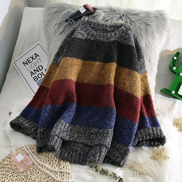 autumn winter women round neck sweater casual long sleeve knitted jumper elegant patchwork striped print pullover y227 women's sweater, White;black
autumn winter women round neck sweater casual long sleeve knitted jumper elegant patchwork striped print pullover y227 women's sweater, White;black