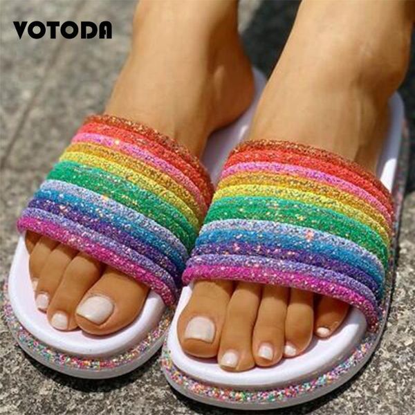 slippers summer rainbow bling women sequins shoes non slip soft flats beach flip flops home slipper ladies outdoor sandals girls, Black
slippers summer rainbow bling women sequins shoes non slip soft flats beach flip flops home slipper ladies outdoor sandals girls, Black