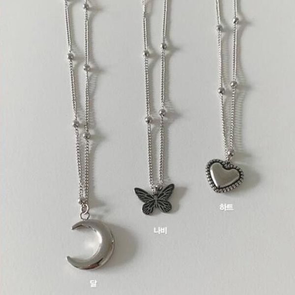 earrings & necklace european and american alloy retro moon creative simple love pendant heart clavicle chain 3-piece set, Silver
earrings & necklace european and american alloy retro moon creative simple love pendant heart clavicle chain 3-piece set, Silver