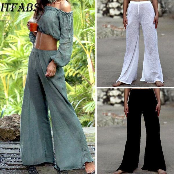 women fashion casual comfortable pants solid thin sport gym daily loose wide leg elastic waist high women's & capris, Black;white
women fashion casual comfortable pants solid thin sport gym daily loose wide leg elastic waist high women's & capris, Black;white