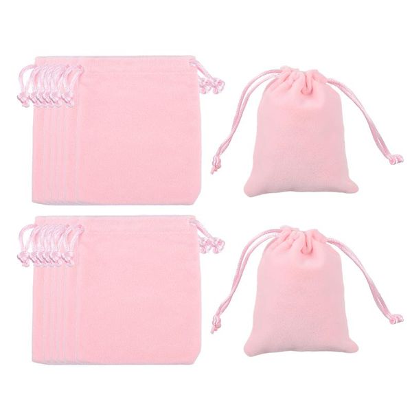 jewelry pouches, bags 25pcs drawstring pouches useful storage watch, Pink;blue 
jewelry pouches, bags 25pcs drawstring pouches useful storage watch, Pink;blue