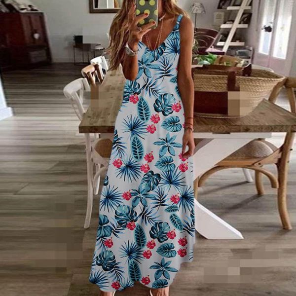 summer women dress sling floral long dresses boho v-neck sleeveless beach print maxi casual style sundress, Black;gray
summer women dress sling floral long dresses boho v-neck sleeveless beach print maxi casual style sundress, Black;gray