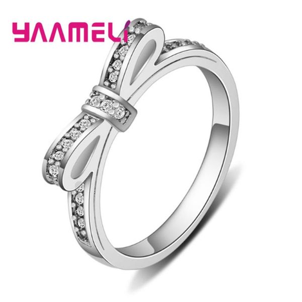cluster rings 925 sterling silver simple bowknot clear cubic zirconia ring engagement wedding party jewelry sweet birthday xmas gift, Golden;silver
cluster rings 925 sterling silver simple bowknot clear cubic zirconia ring engagement wedding party jewelry sweet birthday xmas gift, Golden;silver