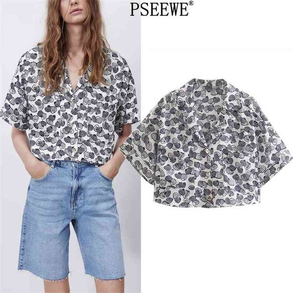 summer printed crop women shirts fashion pockets button up beach shirt female casual streetwear woman blouses 210519, White
summer printed crop women shirts fashion pockets button up beach shirt female casual streetwear woman blouses 210519, White