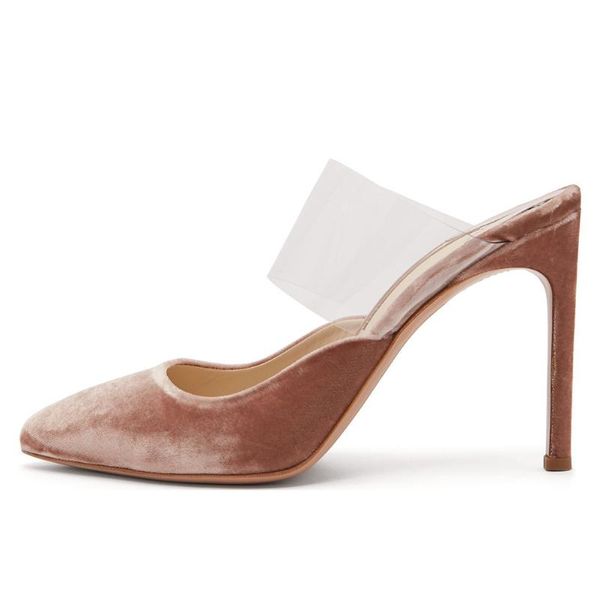 dress shoes stunning2021 size velvet large pvc high-heeled muller banquet fashion chengdu straight, Black
dress shoes stunning2021 size velvet large pvc high-heeled muller banquet fashion chengdu straight, Black