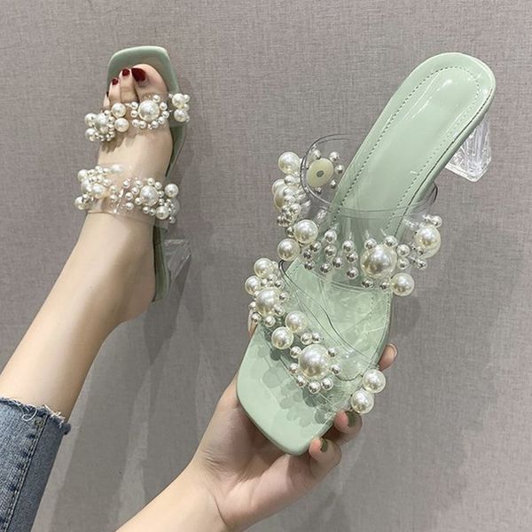sandals 2021 fashion women high heels summer female transparent square heel slides ladies pearl pumps shoes eent, Black
sandals 2021 fashion women high heels summer female transparent square heel slides ladies pearl pumps shoes eent, Black