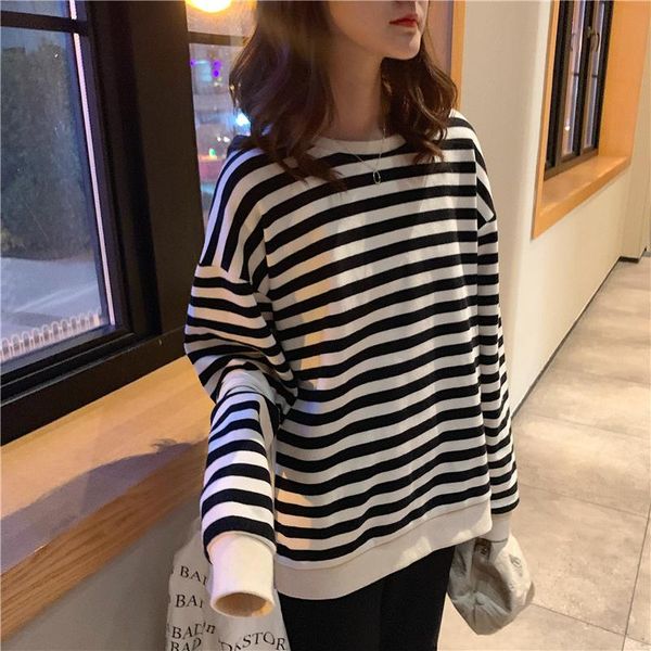 women's t-shirt women fashion brand korea style vintage black red stripe harajuku o-neck long sleeve t-shirts female casual tshirts 553, White
women's t-shirt women fashion brand korea style vintage black red stripe harajuku o-neck long sleeve t-shirts female casual tshirts 553, White