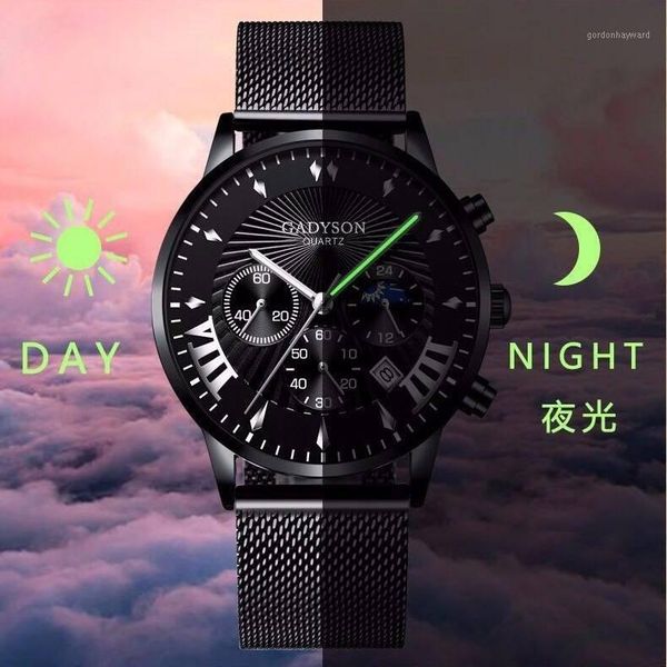 wristwatches men watches luxury stainless steel mesh calendar watch business luminous quartz reloj hombre wach, Slivery;brown
wristwatches men watches luxury stainless steel mesh calendar watch business luminous quartz reloj hombre wach, Slivery;brown