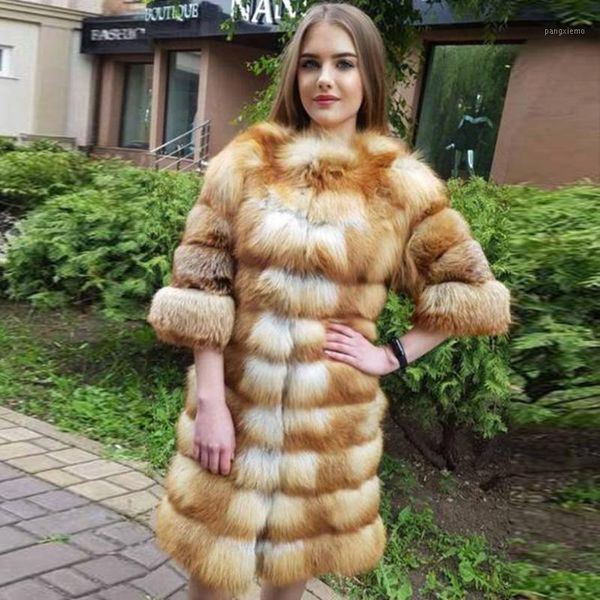 women's fur & faux red coat women fashion real jacket knee-length overcoat fast, Black
women's fur & faux red coat women fashion real jacket knee-length overcoat fast, Black