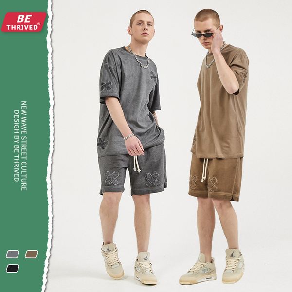 summer new style old copy color paste cloth embroidery short sve gaojiechao brand t-shirt shorts set (1308), White;black
summer new style old copy color paste cloth embroidery short sve gaojiechao brand t-shirt shorts set (1308), White;black