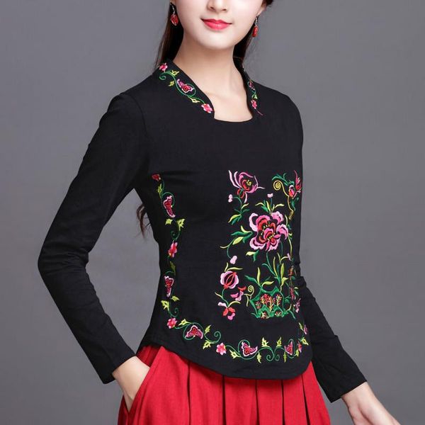 plus size t shirt women cotton basic tshirt long sleeve vintage ethnic embroidery ladies casual 4xl 5xl 6xl women's t-shir, White
plus size t shirt women cotton basic tshirt long sleeve vintage ethnic embroidery ladies casual 4xl 5xl 6xl women's t-shir, White