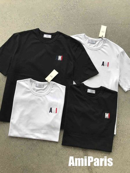 brand ami colorful letter embroidery tee couple loose round neck short sleeve t-shirt half sleeve bottom shirt summer fashion brand ins, White;black
brand ami colorful letter embroidery tee couple loose round neck short sleeve t-shirt half sleeve bottom shirt summer fashion brand ins, White;black