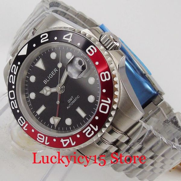 wristwatches bliger fashional mechanical wristwatch gmt hand sapphire glass jubilee band rotating bezel insert, Slivery;brown
wristwatches bliger fashional mechanical wristwatch gmt hand sapphire glass jubilee band rotating bezel insert, Slivery;brown