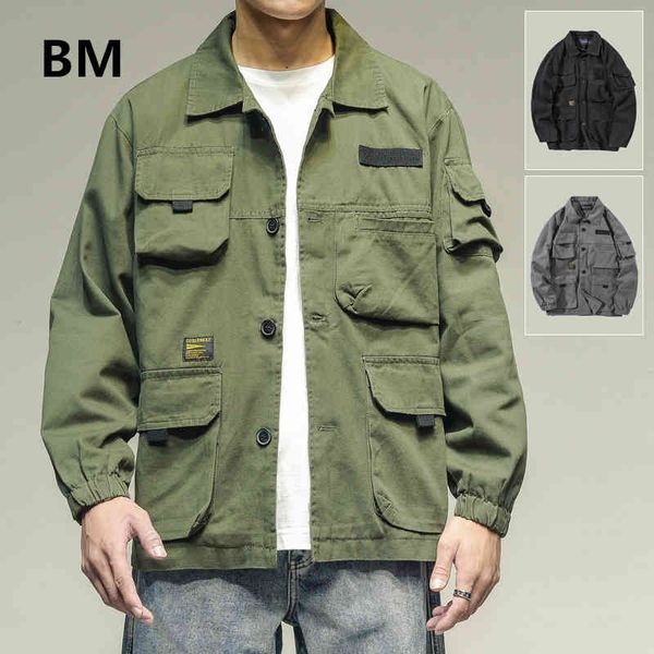 men's jackets japanese streetwear army green plus size work jacket men clothing 5xl harajuku coat korean fashion military casual w, Black;brown
men's jackets japanese streetwear army green plus size work jacket men clothing 5xl harajuku coat korean fashion military casual w, Black;brown