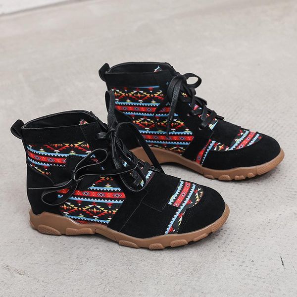 boots lace-up booties casual shoes women's summer platform 2021 ladies retro bohemian style ankle zip short, Black
boots lace-up booties casual shoes women's summer platform 2021 ladies retro bohemian style ankle zip short, Black