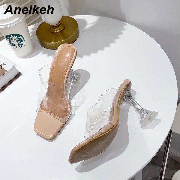 aneikeh summer women's shoes 2021 solid pvc slippers square toe peep spike heels slides outside fashion concise shallow, Black
aneikeh summer women's shoes 2021 solid pvc slippers square toe peep spike heels slides outside fashion concise shallow, Black