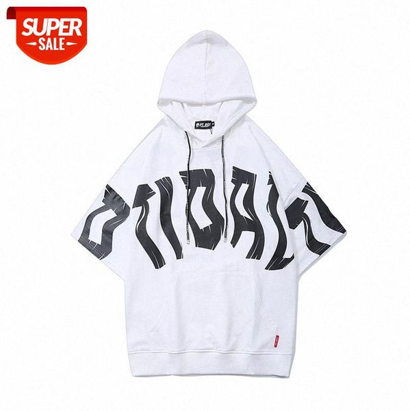 european and american high street casual t-shirt tide brand loose letter printing hooded raglan sleeve short-sleeved tee male #7d1a, White;black
european and american high street casual t-shirt tide brand loose letter printing hooded raglan sleeve short-sleeved tee male #7d1a, White;black