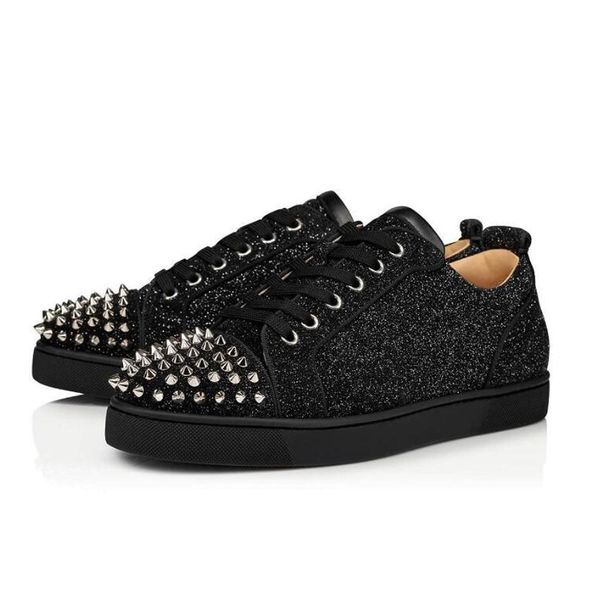 casual shoes low rivet cut spikes flats black blue suede silver diamond men women with box dust bag 36-48
casual shoes low rivet cut spikes flats black blue suede silver diamond men women with box dust bag 36-48