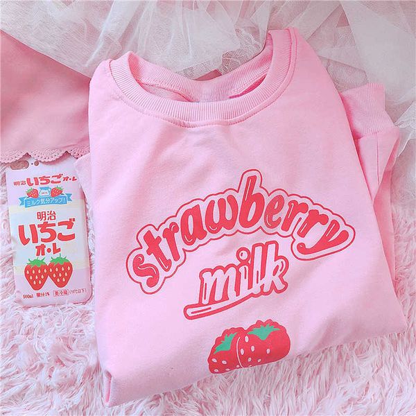 tumblr harajuku kawaii strawberry letter hoodie sweatshirt women kpop chic cute pink sweatshirts warm sweatshirt casual girl 210930, Black
tumblr harajuku kawaii strawberry letter hoodie sweatshirt women kpop chic cute pink sweatshirts warm sweatshirt casual girl 210930, Black