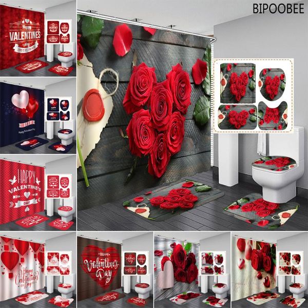 shower curtains love rose printed toilet cover anti-slip rug 3d curtain valentine's day flower fabric bathroom bath mat carpet
shower curtains love rose printed toilet cover anti-slip rug 3d curtain valentine's day flower fabric bathroom bath mat carpet