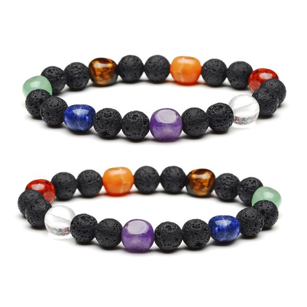 8mm natural lava stone beaded strands yoga sports energy healing charm bracelets for women men jewelry, Black
8mm natural lava stone beaded strands yoga sports energy healing charm bracelets for women men jewelry, Black