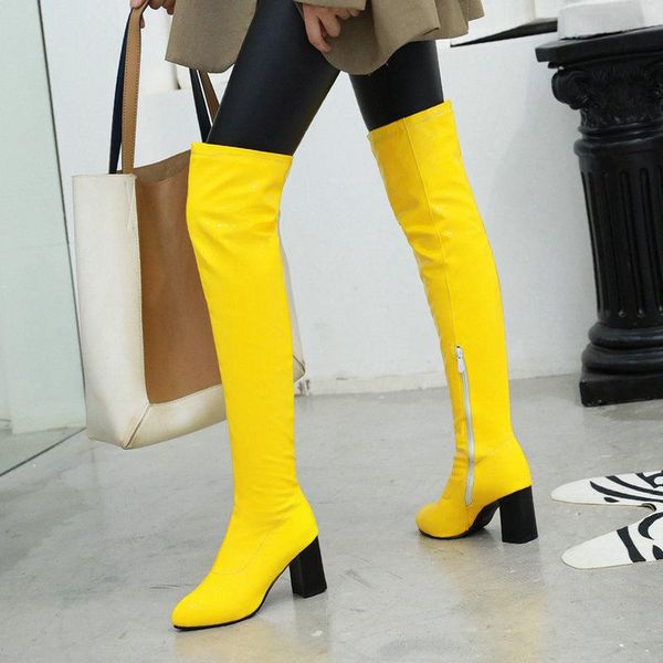 boots 2021 autumn winter fashion over the knee soft pu leather square high heel zipper female yellow black
boots 2021 autumn winter fashion over the knee soft pu leather square high heel zipper female yellow black