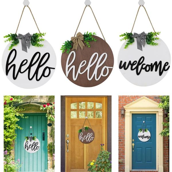 party decoration welcome sign for front door round wood hanging farmhouse porch spring
party decoration welcome sign for front door round wood hanging farmhouse porch spring