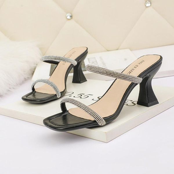 dress shoes summer sandals women flip flops rhinestone flat ladies slippers female round toe bling luxury sandalias mujer, Black
dress shoes summer sandals women flip flops rhinestone flat ladies slippers female round toe bling luxury sandalias mujer, Black
