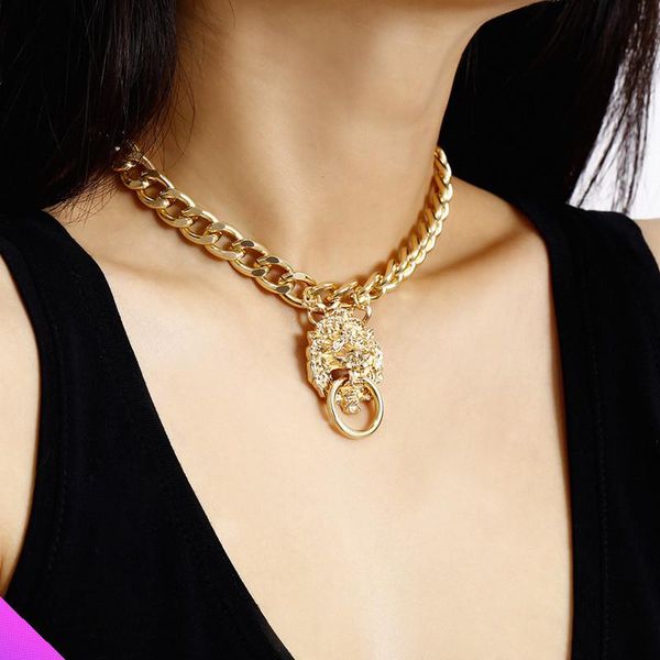 pendant necklaces golden lion ring necklace clavicle chain alloy girl classic jewelry souvenir gift, Silver
pendant necklaces golden lion ring necklace clavicle chain alloy girl classic jewelry souvenir gift, Silver