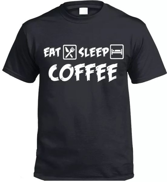 eat sleep café camiseta regalo divertido cafeÃna de dÃa regalo, White;black
eat sleep café camiseta regalo divertido cafeÃna de dÃa regalo, White;black
