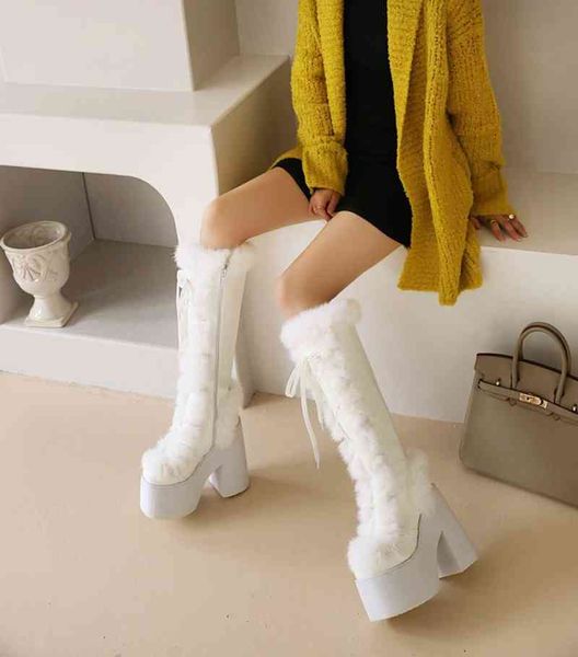 super small&big size 28-43 knee high boots winter warm thick psh square heel snow boots for women sho z2, Black
super small&big size 28-43 knee high boots winter warm thick psh square heel snow boots for women sho z2, Black