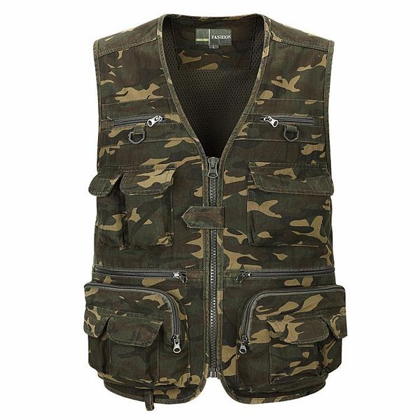 men's vests coldker men camouflage fishing hunting vest cargo outdoor game outwear waistcoat multi-pocket pography, Black;white
men's vests coldker men camouflage fishing hunting vest cargo outdoor game outwear waistcoat multi-pocket pography, Black;white