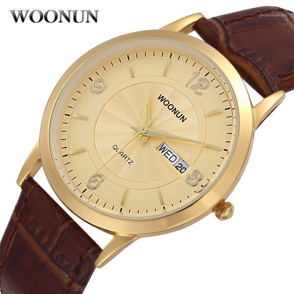 gold men watches waterproof shockproof calendar quartz leather ultra thin for mens clock wristwatches, Slivery;brown
gold men watches waterproof shockproof calendar quartz leather ultra thin for mens clock wristwatches, Slivery;brown