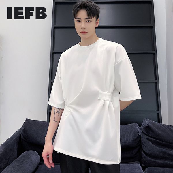 iefb men's loose simple design pleated waist short sleeve summer t-shirts o-neck causal tee black white 9y7000 210524, White;black
iefb men's loose simple design pleated waist short sleeve summer t-shirts o-neck causal tee black white 9y7000 210524, White;black