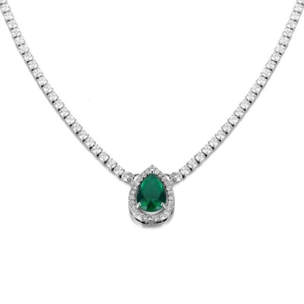 pendant necklaces colorful zircon necklace women's clavicle water drop angel tears luxury silver color fashion chain
pendant necklaces colorful zircon necklace women's clavicle water drop angel tears luxury silver color fashion chain