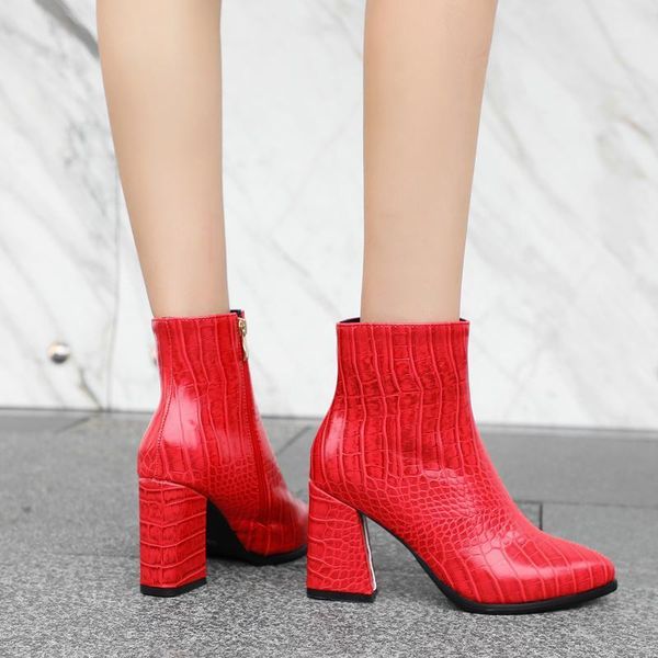 women ankle boots plus size 22-26.5 cm length autumn and winter plush warm pointed toe short booties skinny1, Black
women ankle boots plus size 22-26.5 cm length autumn and winter plush warm pointed toe short booties skinny1, Black