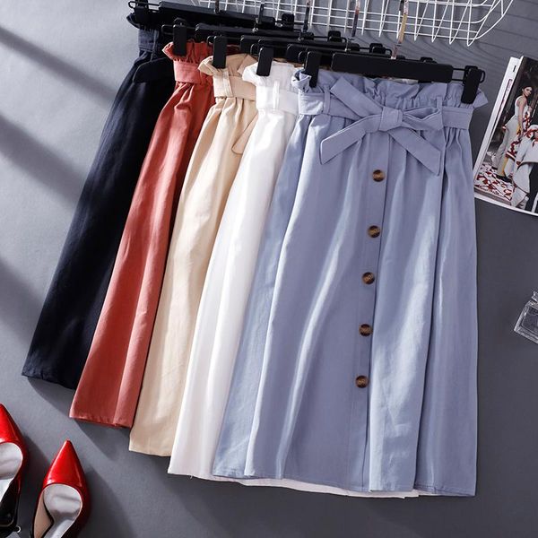 skirts spring women swing solid casual button a-line skirt urban ladies clothes waistband drawstring half-length middle, Black
skirts spring women swing solid casual button a-line skirt urban ladies clothes waistband drawstring half-length middle, Black