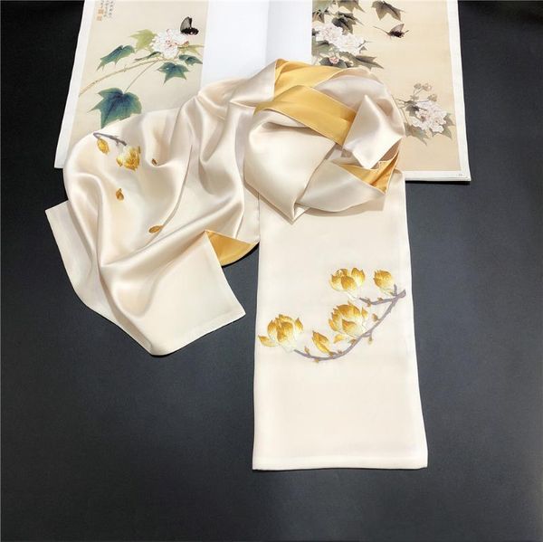 scarves su embroidery ladies silk scarf hand double layer mulberry chinese style, Blue;gray
scarves su embroidery ladies silk scarf hand double layer mulberry chinese style, Blue;gray