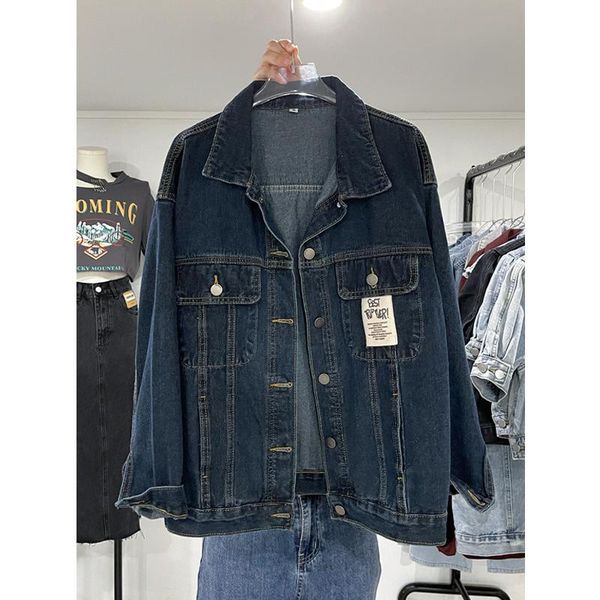women's jackets women coat denim loose medium length thin couple jacket traf, Black;brown
women's jackets women coat denim loose medium length thin couple jacket traf, Black;brown