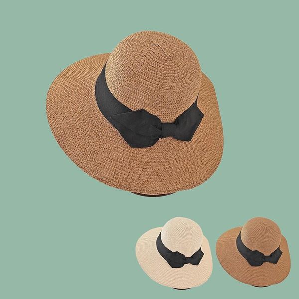 wide brim hats simple summer beach hat female casual lady women flat bowknot straw cap sun women's wild foldable trend, Blue;gray
wide brim hats simple summer beach hat female casual lady women flat bowknot straw cap sun women's wild foldable trend, Blue;gray