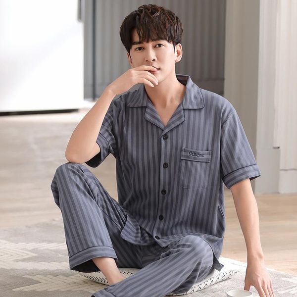 men's sleepwear pajamas pure cotton short-sleeved trousers casual wild tracksuit summer style loose suit solid color elastic waist, Black;brown
men's sleepwear pajamas pure cotton short-sleeved trousers casual wild tracksuit summer style loose suit solid color elastic waist, Black;brown